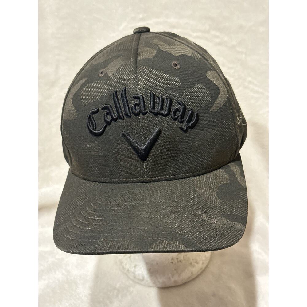Callaway Green Camo Golf One Size Adjustable Hat Snapback Flex fit Baseball Cap